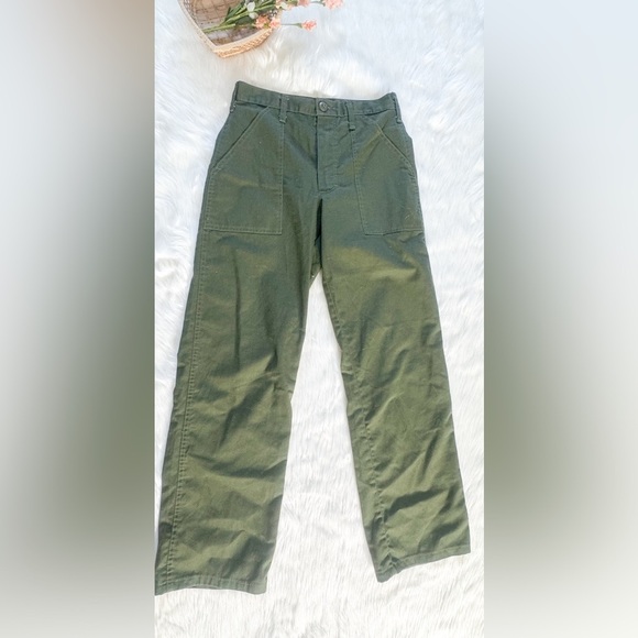 REFORMATION Green cargo pants 27 - Picture 1 of 4